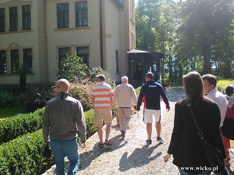 Fotografia z wizyty w Pałacu w Poraju w trakcie wizyty studyjnej.