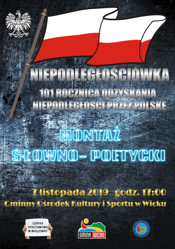 Grafika #0: Zapraszamy na uroczyste obchody 101 rocznicy odzyskania Niepodległości przez Polskę!