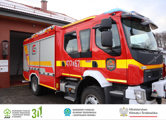 Grafika 3: Zakup średniego samochodu ratowniczo-gaśniczego dla Ochotniczej Straży Pożarnej w Łebieńcu